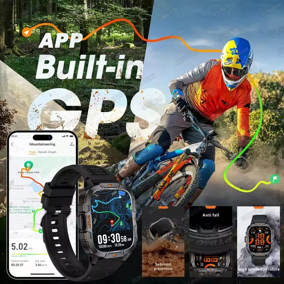 Jam Tangan Pintar Pria Asli Jam Kebugaran Panggilan Bluetooth IP68 Tahan Air Jam Tangan Pintar Olahraga Luar Ruangan Wanita untuk Xiaomi Android IOS