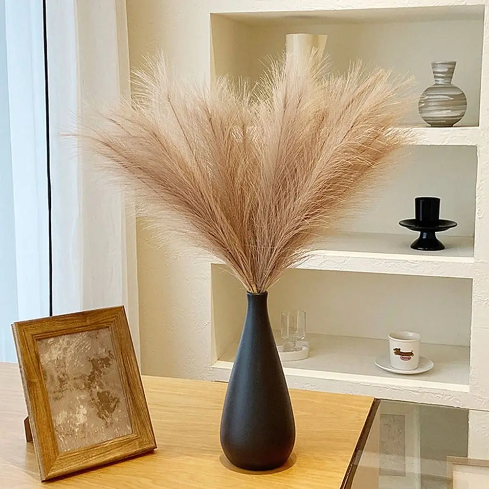 20Pcs Fluffy Texture Artificial Pampas Grass Faux Grass Multi-color Faux Plant Reed Decoration 50cm/22in Tall view 5
