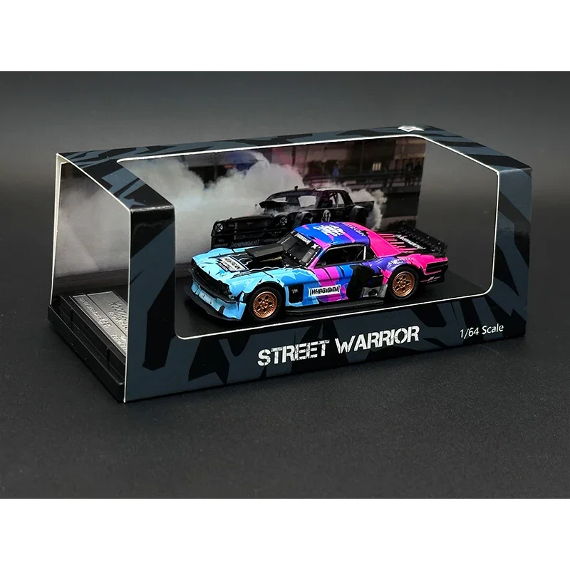 Street Warrior 1:64 Mustang Hoonicorn RTR F150 Hoonitruck Panda Figure Diecast Diorama Car Model Toy