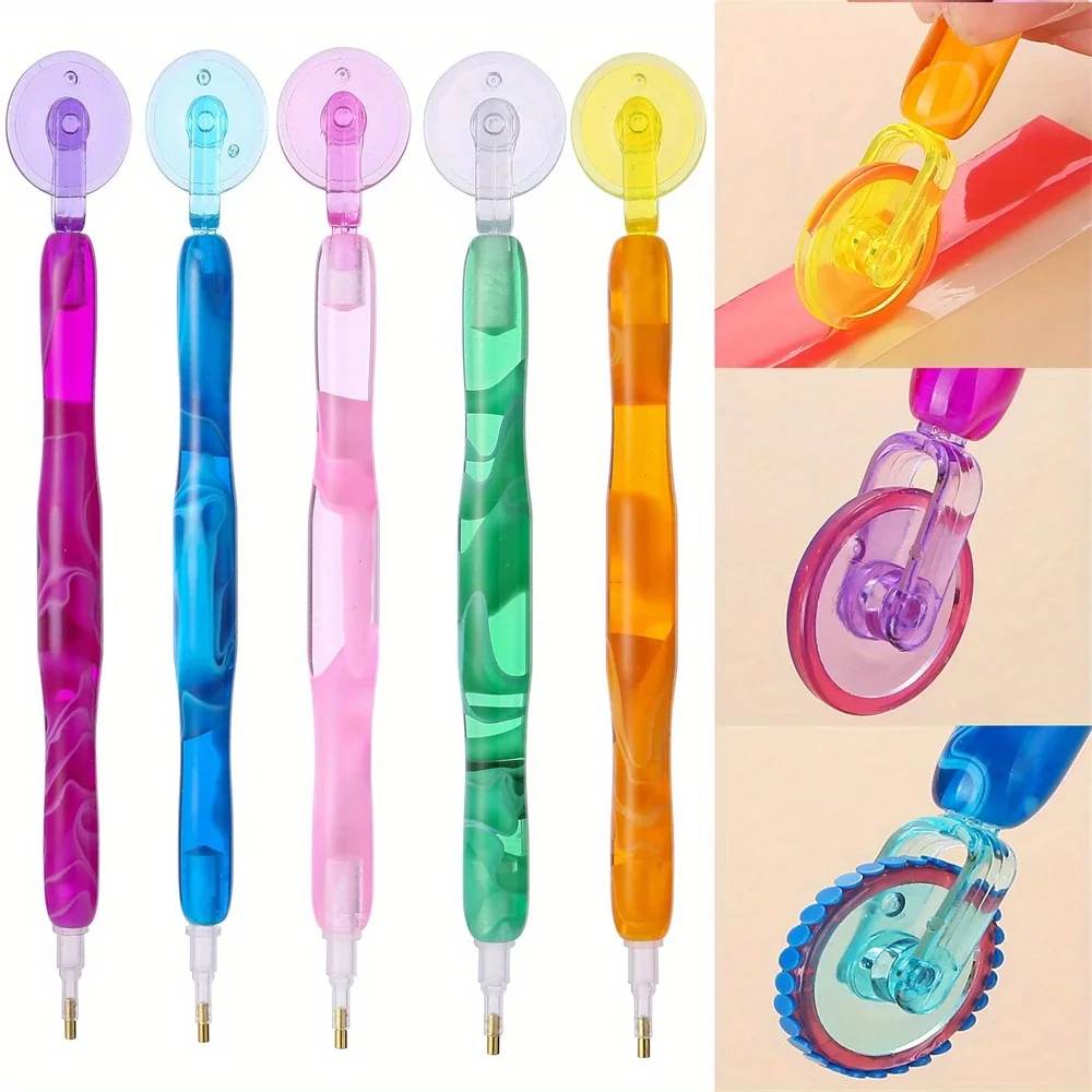 9 teile/satz Diamant Malerei Kunst Stift Set Kit Werkzeug Bohrer Stifte Mit Multi Placer Stift Spitze Kleber Wachs Ton Schlamm picker Räder Roller Kopf