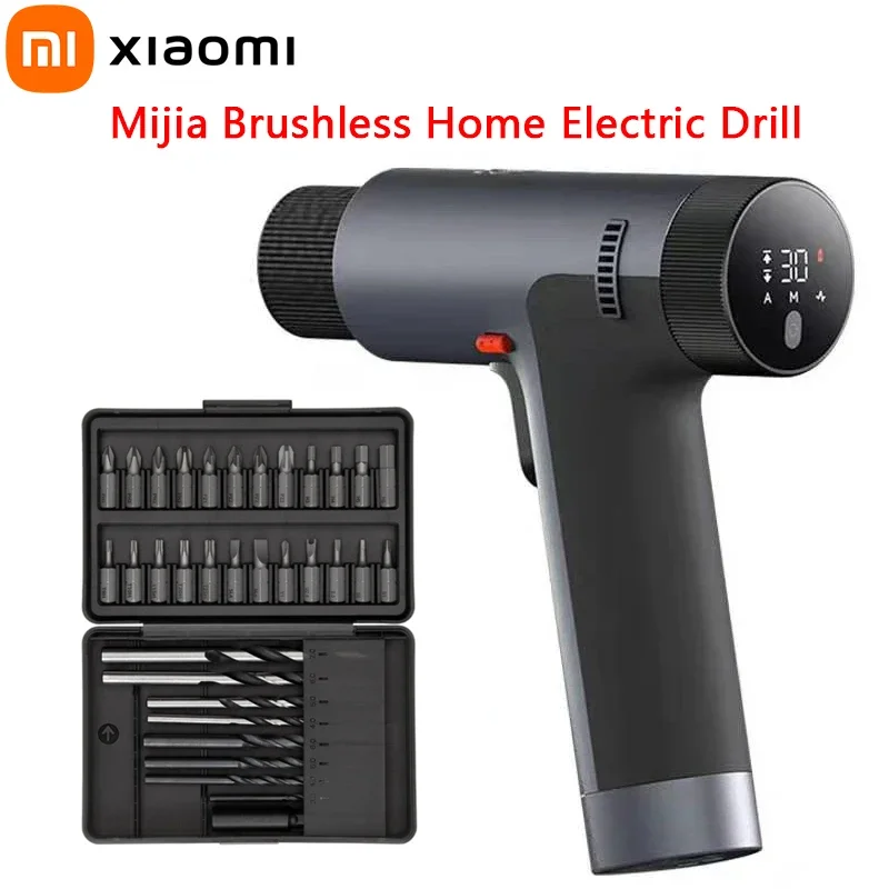 

Xiaomi Mijia Brushless Electric Drill Smart Home Type-C 2000mAh Smart Screen Multi-function Home DIY Screwdriver Power Tool