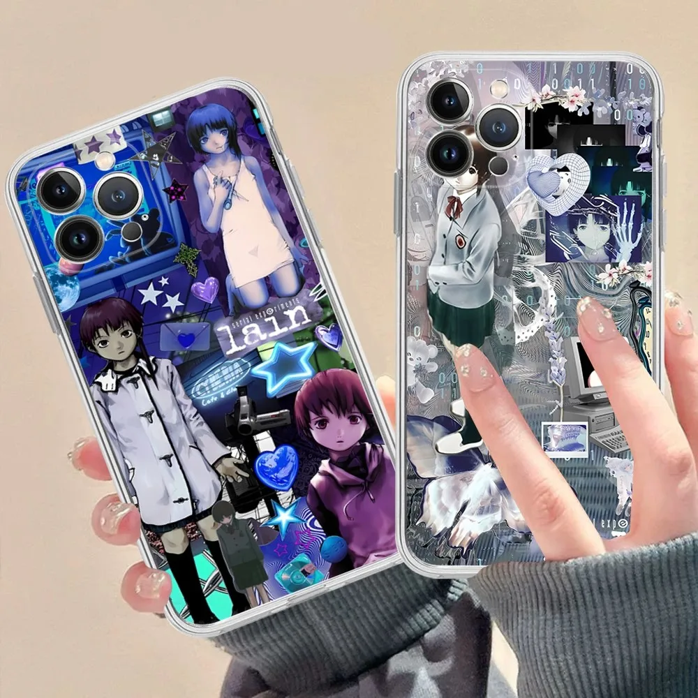 Serial Experiments Lain Phone Case For iPhone 15 14 13 12 Mini 11 Pro XS Max X XR SE 6 7 8 Plus Soft Silicone Cover