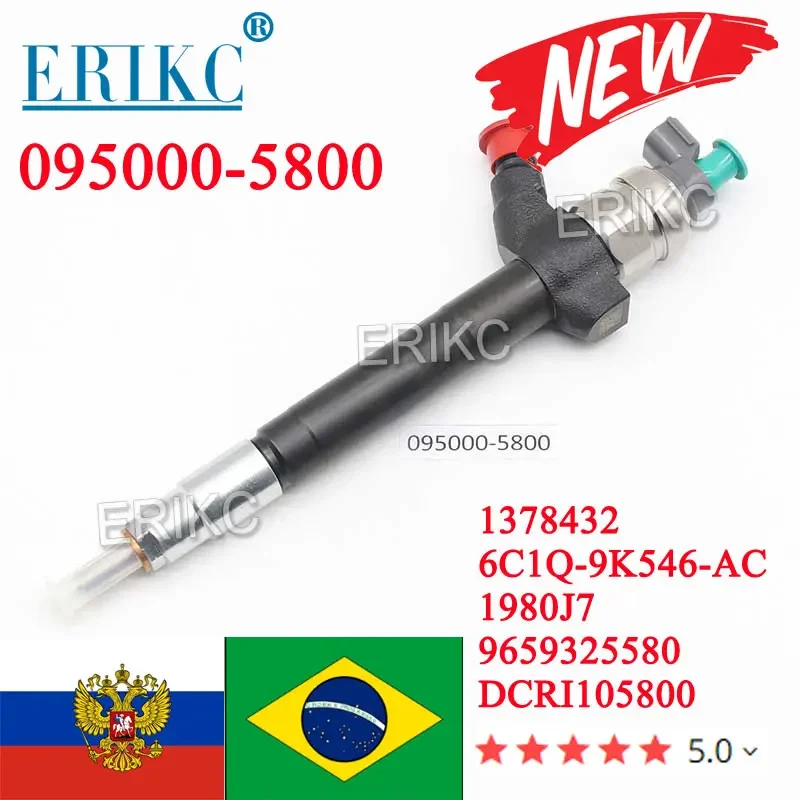 New 095000-5800 Common Rail Injector Spray Nozzle 095000-5801 6C1Q-9K546-AC DCRI105800 for Denso Citroen Ford Fiat 2.2