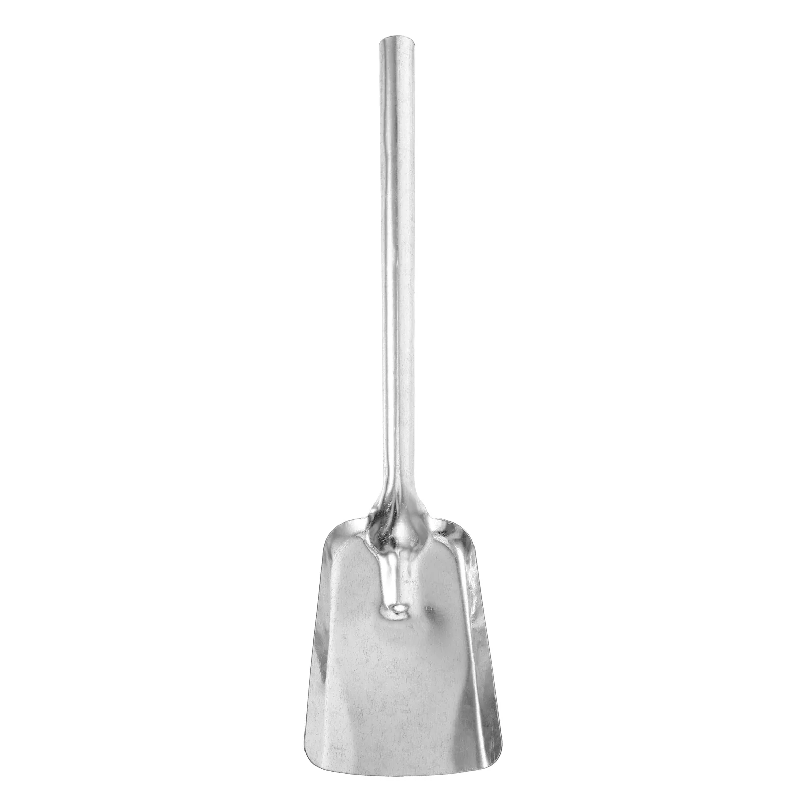 

Charcoal Scoop Thickened Shovel Long Handle Dustpan Silver Iron Indoor Fireplace