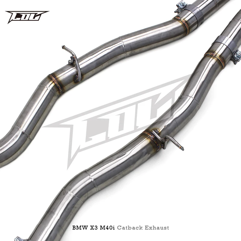 BK Stainless Steel Catback Exhaust Pipes for  X3/X4 M40i 3.0T 2016-2023 Car Part Modified Exhaust System