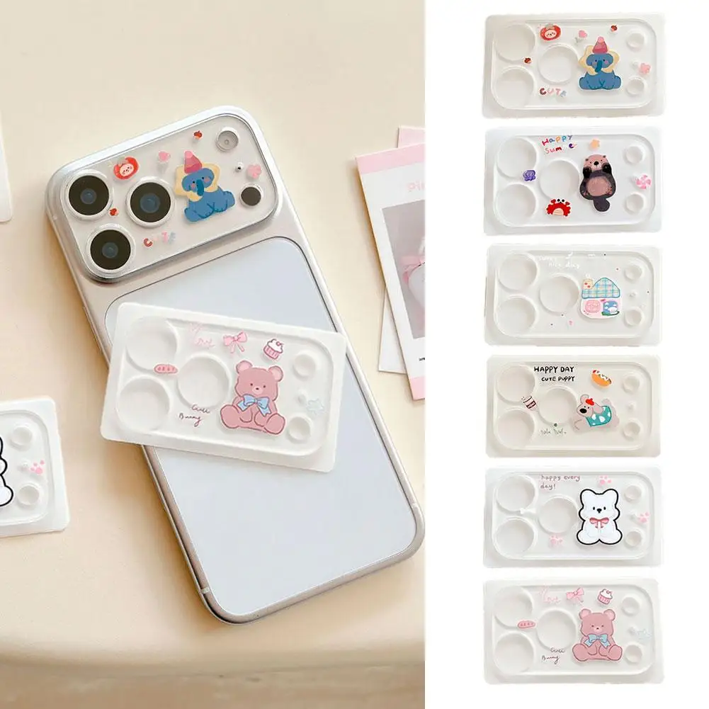

Universal Cute Doodle Camera Lens Cover, Aesthetic Back Cover Skin for iPhone 17 Promax, Cartoon Phone Lens Protector Stick V1Q9
