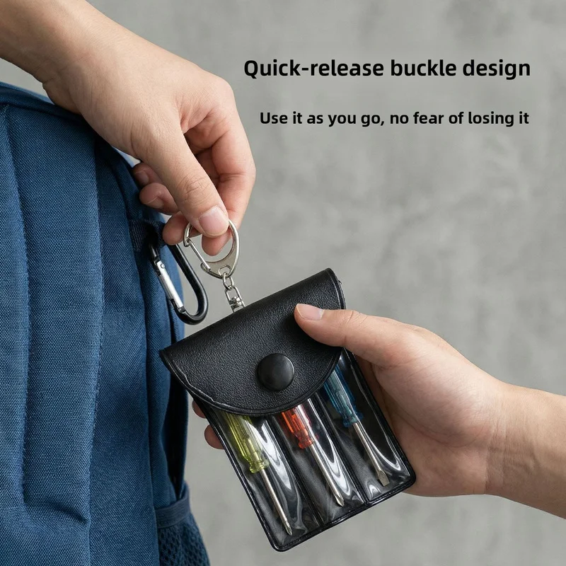Carbon Steel Precision Screwdriver Head Set with Storage Bag - Portable Digital Device Toy Repair Tool Kit