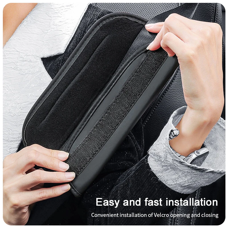 2 قطعة سيارة الكتف بطانة حماية الجلود حزام الأمان غطاء لفولفو Xc60 Xc90 V40 V60 S60 V50 V90 S80 C40 XC40 V70 XC70 C30 EX90 #5