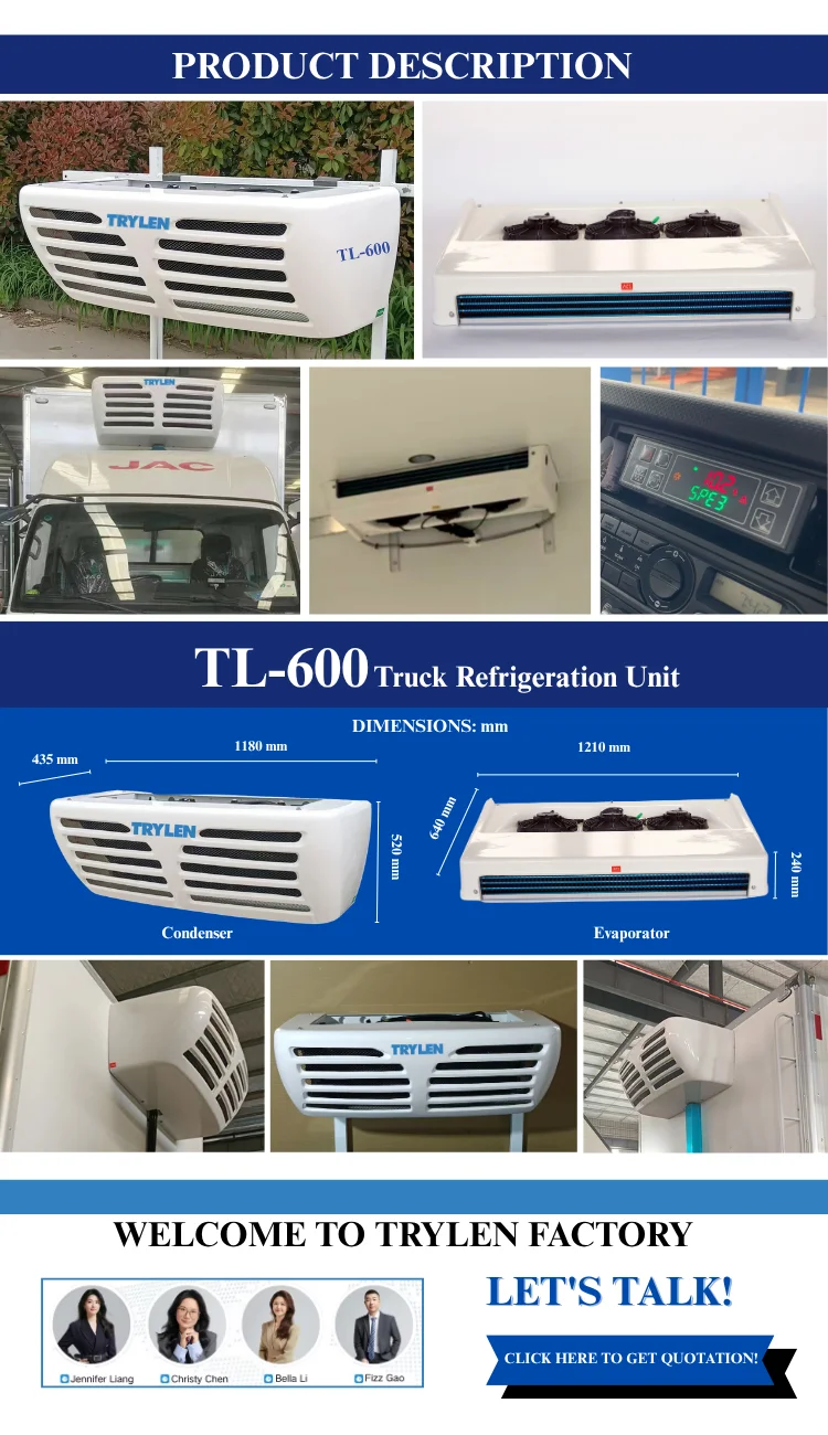 

Good Quality 12V Van Vehicle Freezer Reefer Unit 24V Truck Transport Units for Sale