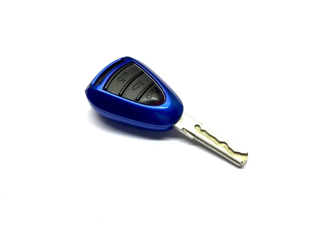 Styling 1 set Hard Plastic Remote Key Cover For Porsche Silver Head Remote Key(Please note the Metallic Blue was sold out) 6