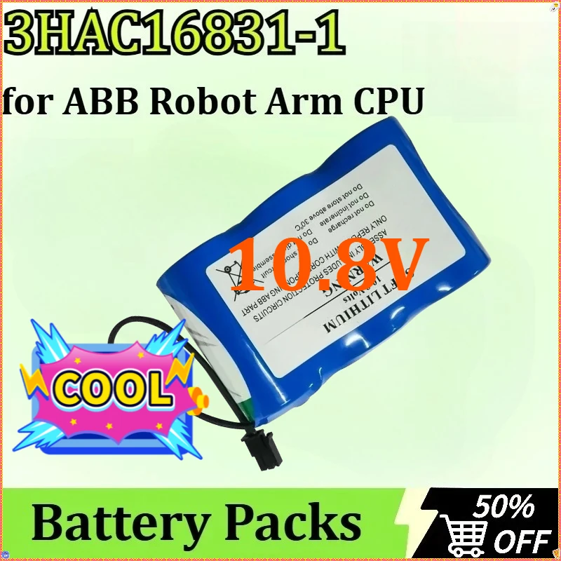 

New 3HAC16831-1 10.8V Battery for ABB Robot Arm CPU Non-rechargeable Battery Pack Lithium