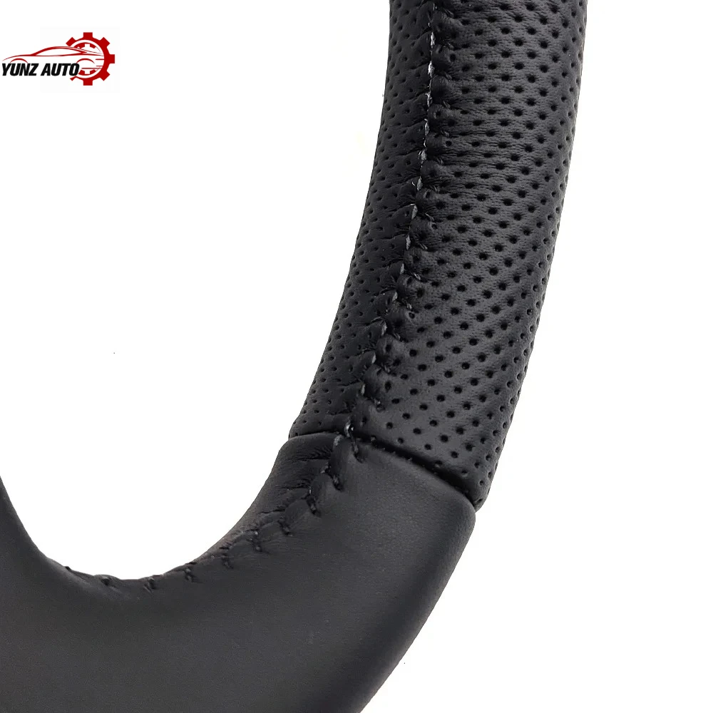 For Audi RS3 RS4 RS5 A3 8V A4 B9 A5 S3 S4 S5 Fully Perforated Leather Steering Wheel