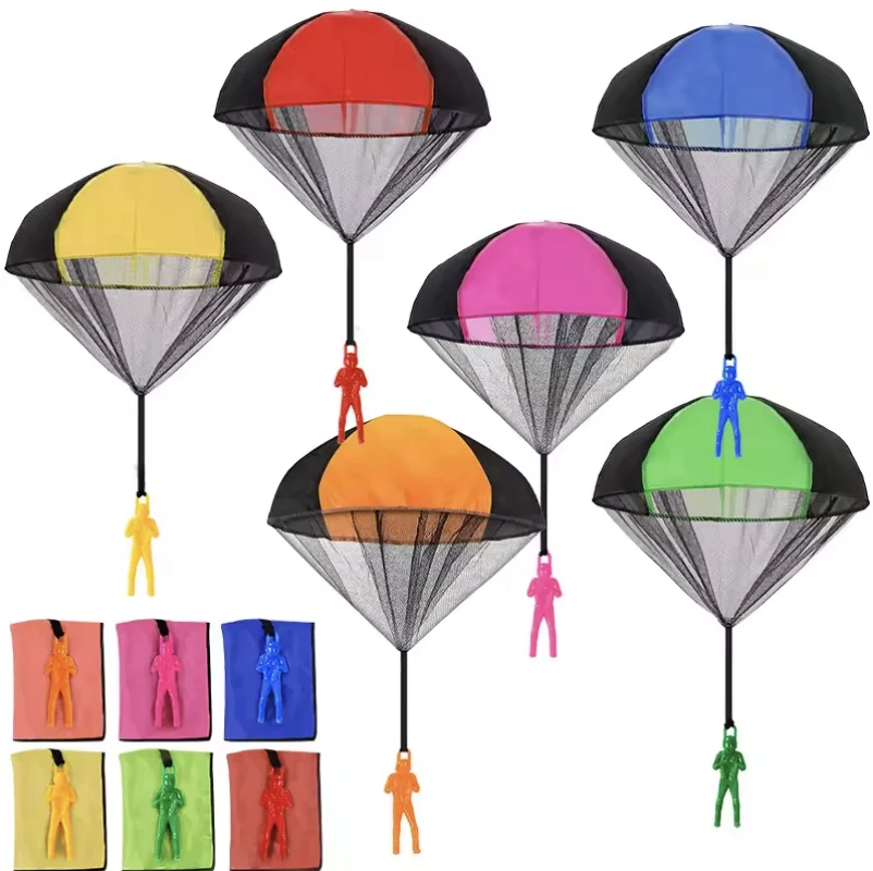 

5/8pcsMini Hand Throwing Parachute with Soldier Model Party Favor Festival Gathering Leisure Entertainment Multiplayer Game Prop
