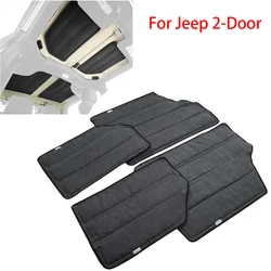 Hardtop Sound Deadener Heat Insulation Shield Mat Kit for 12-17 Jeep Wrangler Jk JKU Sahara Sport Rubicon X & Unlimited 2 Door