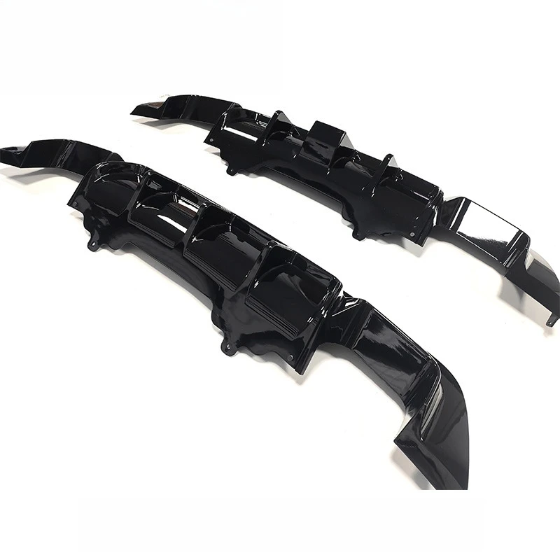 لسيارات BMW 5 Series E60 E61 M Tech M Sport 2004 إلى 2010 مانع صدمات خلفي للسيارة الناشر رباعي خارج الشفاه الحرس المفسد التمهيد الفاصل ضبط #3