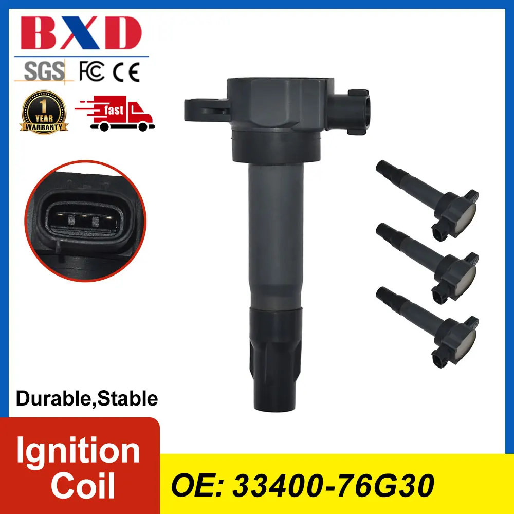 

1/4PCS Ignition coil 33400-76G30 For SUZUKI ALTO WAGON Jimny 3340076G30 33400 76G30 Car Accessories Auto Parts High Quality