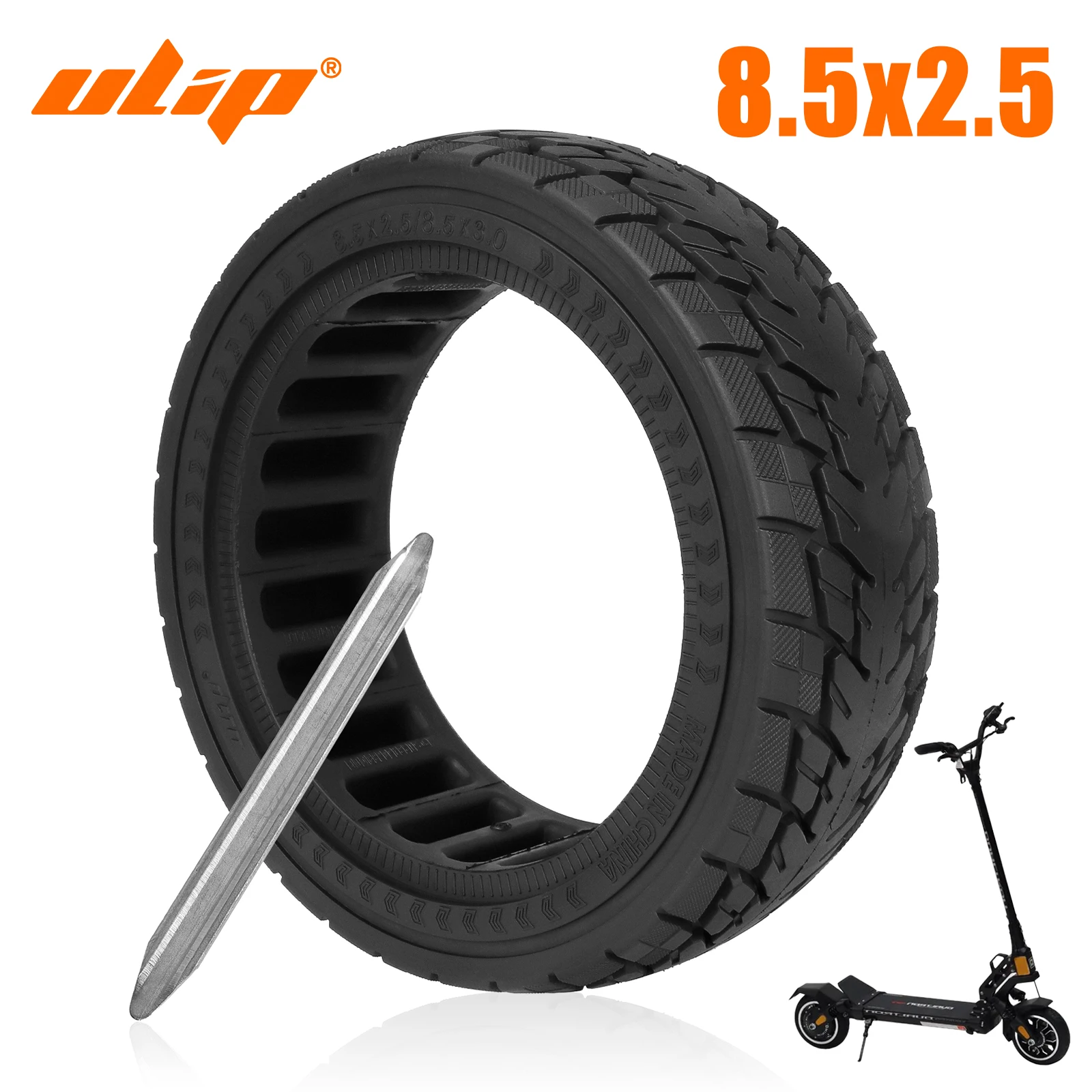 Ulip 8.5x2.5 Off-road Solid Tire For Dualtron Mini & Speedway Leger(Pro) Rubber Anti-Explosion Tubeless Tyre Replacement parts