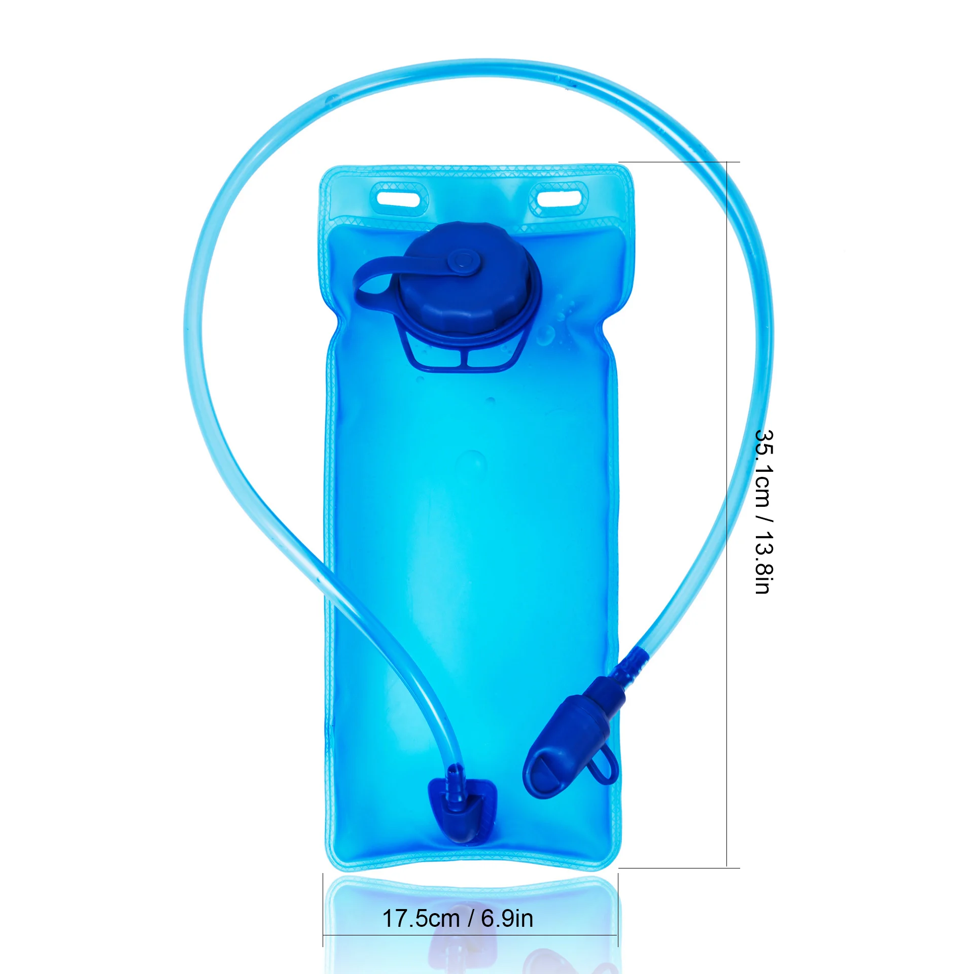 Bolsa para beber de TPU con vejiga de agua deportiva de 2L, bolsa de almacenamiento portátil para vejiga de agua sin BPA para escalar, montar, maratón, Cross-Rally