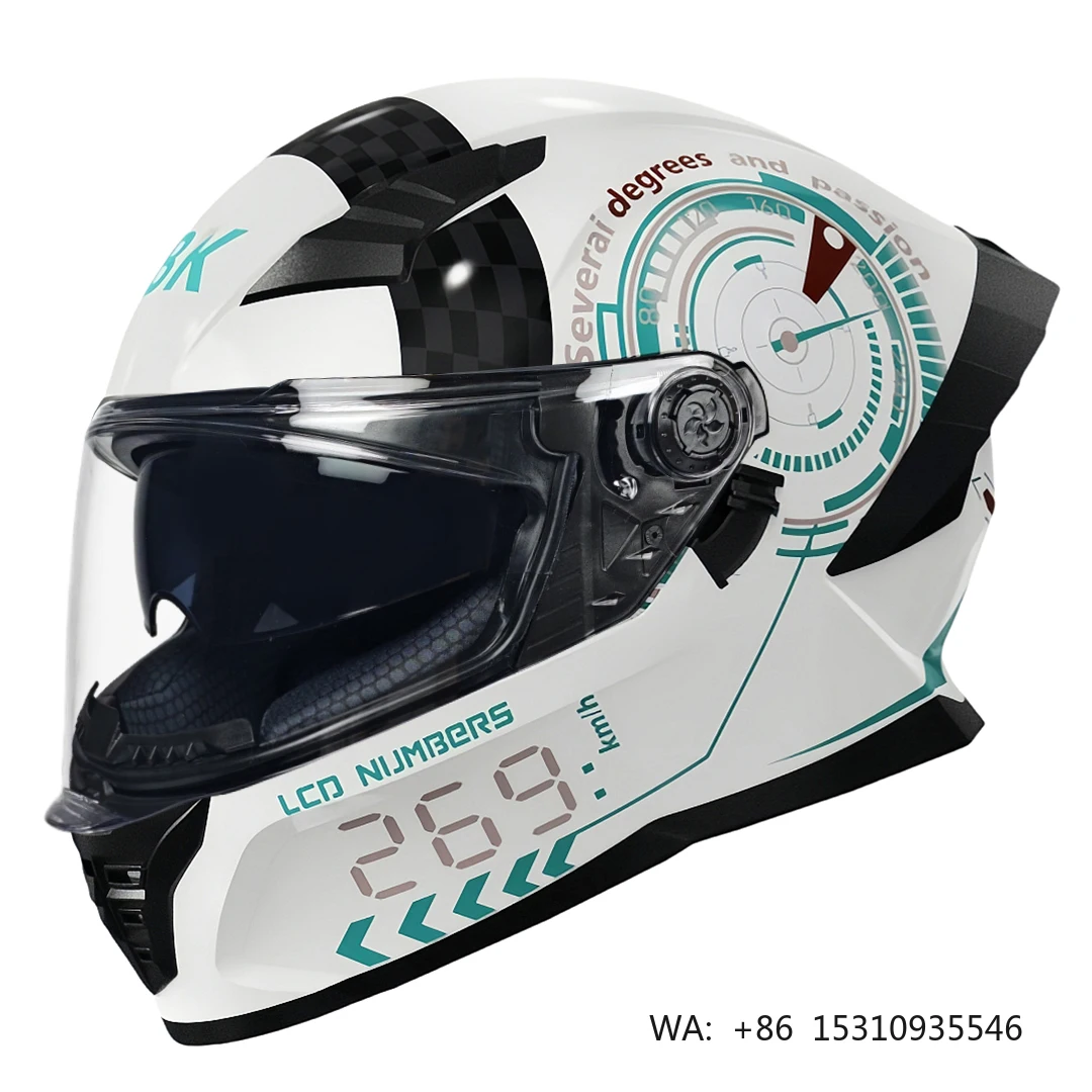 

Custom Brand Full Face Motorcycle Helmet DOT Approved Professional Racing Casque