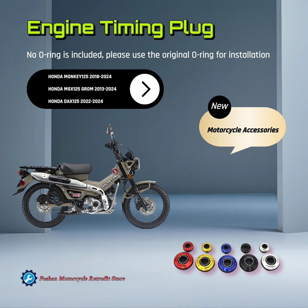 

For HONDA CB150R CRF300L CRF150L CT125 DAX125 2020 2021 2022 2023 2024 Motorcycle Modifications Accessories Engine Timing Plug