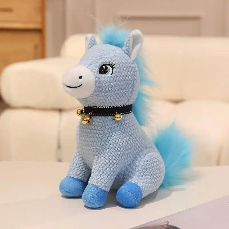 

22/30cm Simulation New Ringing Pony Doll Stuffed Plush Toy Cartoon Anime Cute Home Pillow Children's Birthday Gift Fun Doll