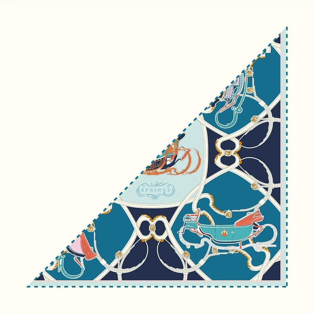 

Женский осенний треугольный платок, маленький галстук, хиджаб, роскошная бандана с принтом, платок, шейный платок для женщин