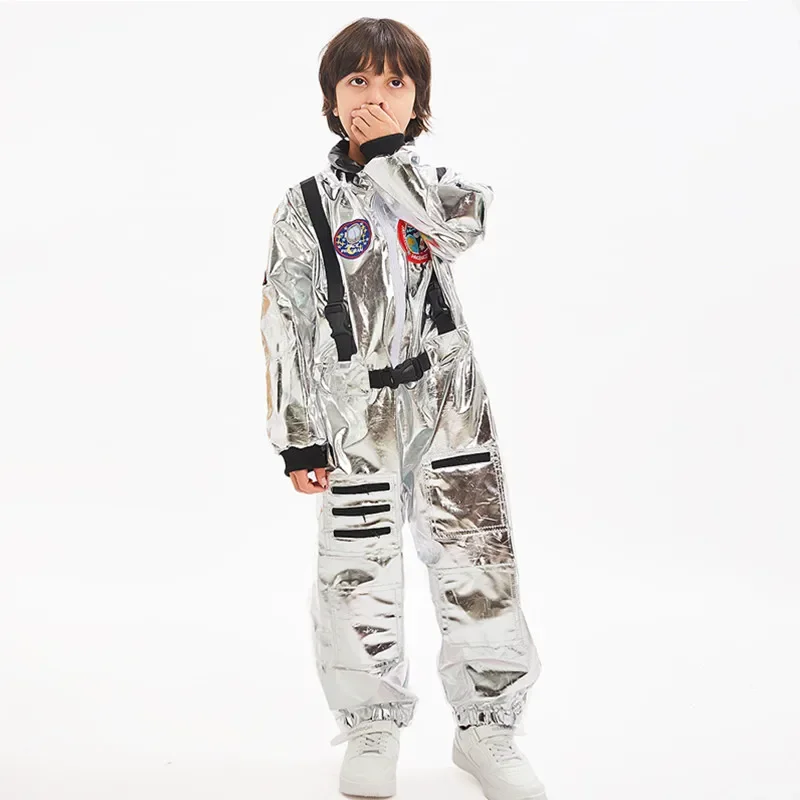 2026 crianças astronauta traje bordado macacão role play espaço terno bodysuit cosplay outfit para meninos e meninas presente de aniversário