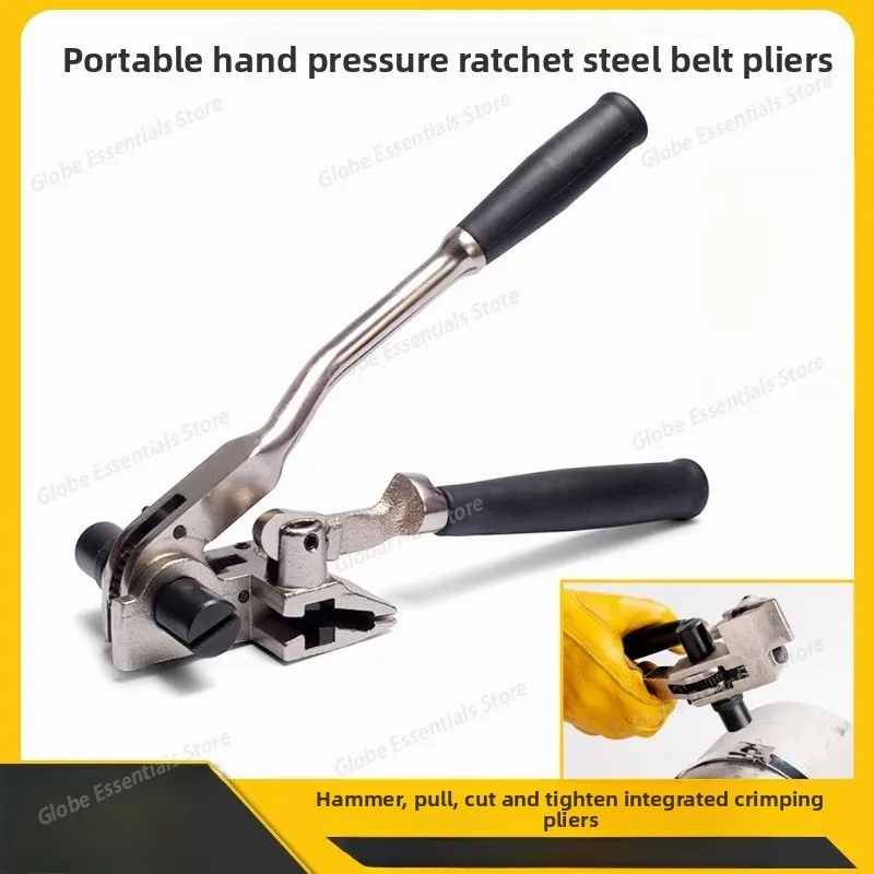 

New Hand Ratchet Stainless Steel Belt Tool Marine Ribbon Shear Cable Tie Tensioner