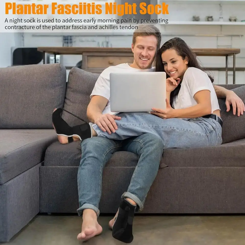 อุปกรณ์พยุงเท้าแบบผูกเชือกสำหรับโรคฝ่าเท้าอักเสบและเอ็นร้อยหวายอักเสบ R8F4