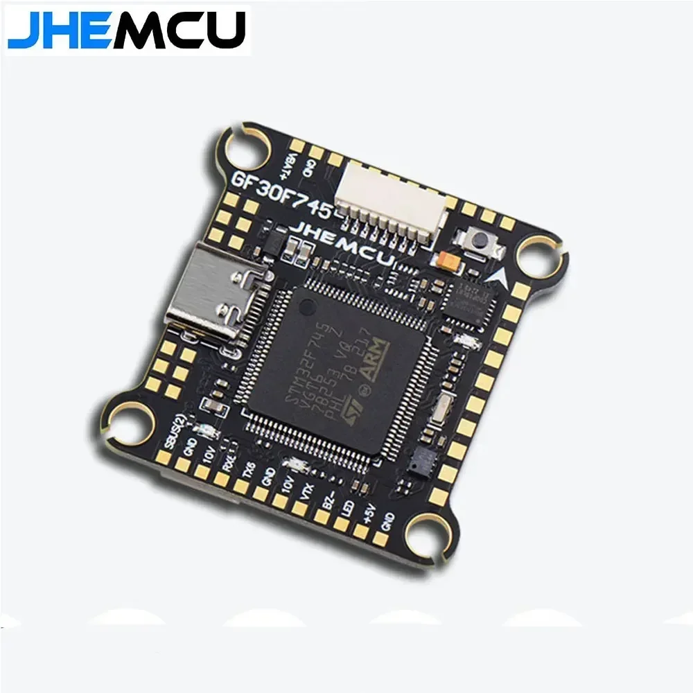 JHEMCU F745 Flight Controller Stack GF30F745-ICM Flight ControllerAM32A60 60A 4in1 ESC 3-6S 30X30 มม.สําหรับ RC FPV Drone