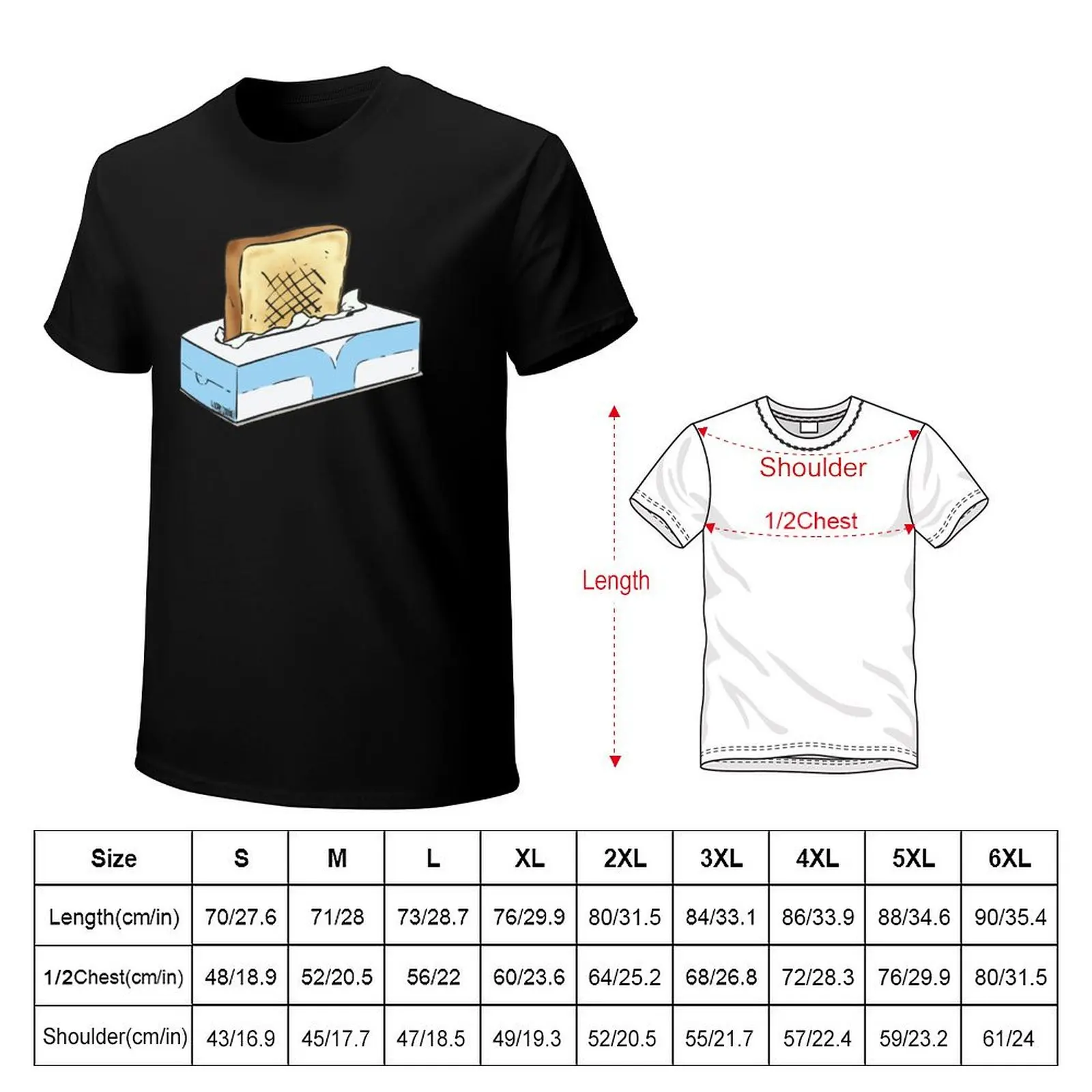 Nichijou - Tissue box Toaster T-Shirt t shirt man cotton T-Shirt