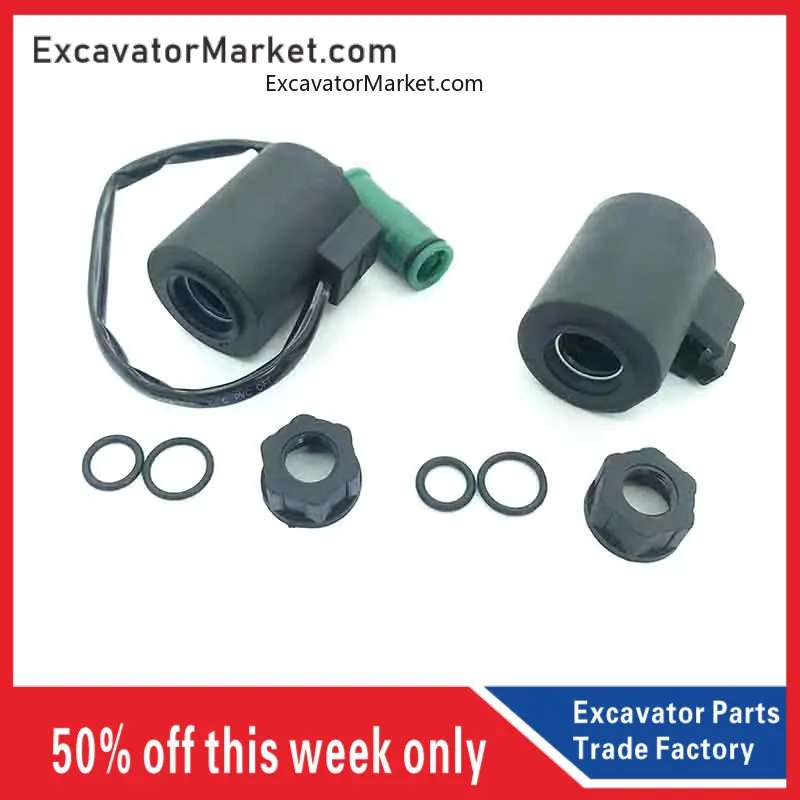 For excavator Excavator for Volvo EC55/140/360/460B solenoid valve coil