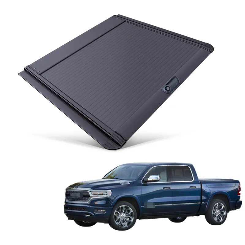 Car Parts Roller Lid Up Pick Up Truck Aluminium Alloy Tonneau Cover For Dodge Ram 2019+