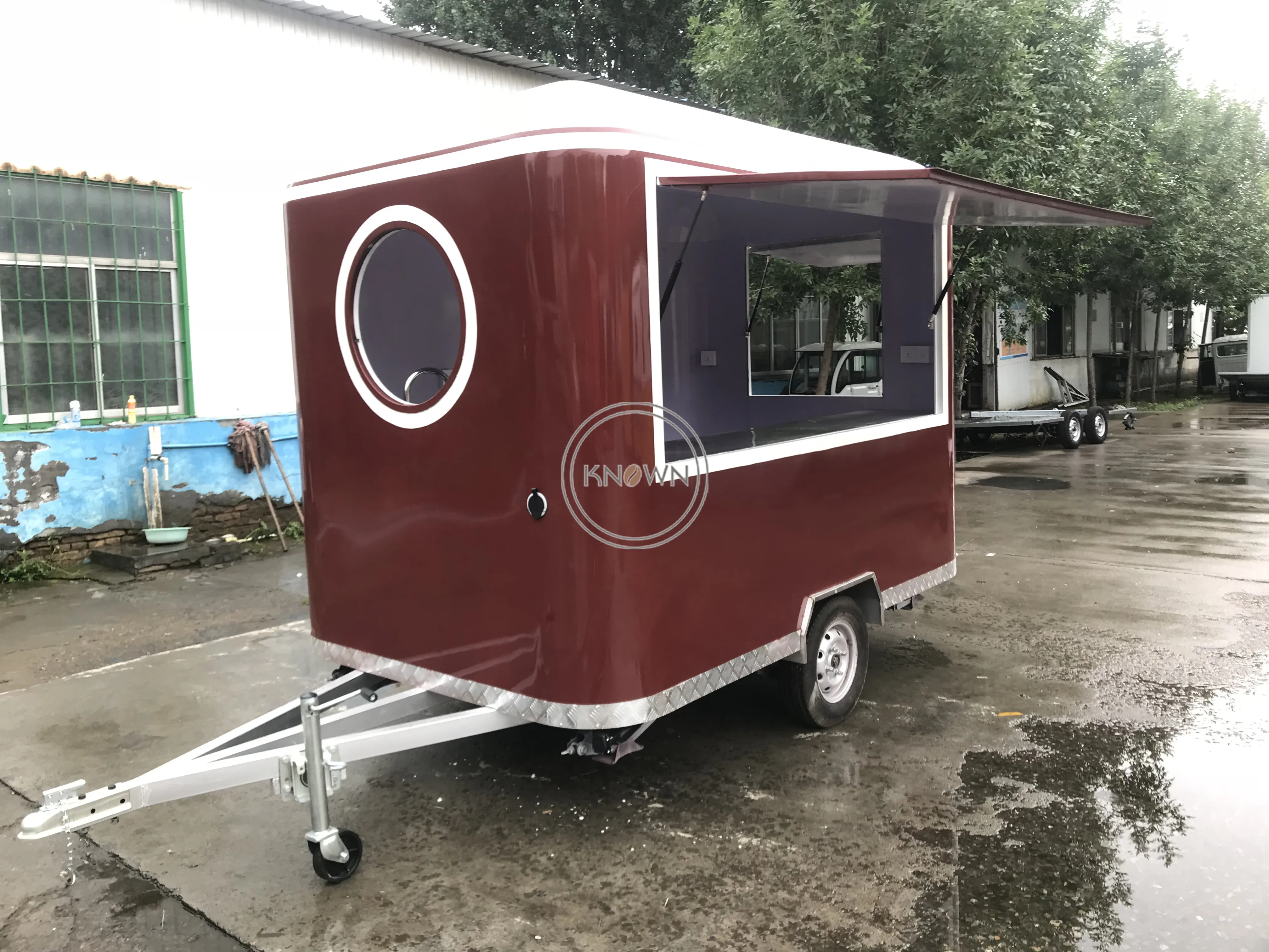 OEM-remolque de comida rápida, carro de helado de tienda, tienda de venta de café, Pizza, perritos calientes en la calle, kiosco, furgoneta en Europa, gran oferta