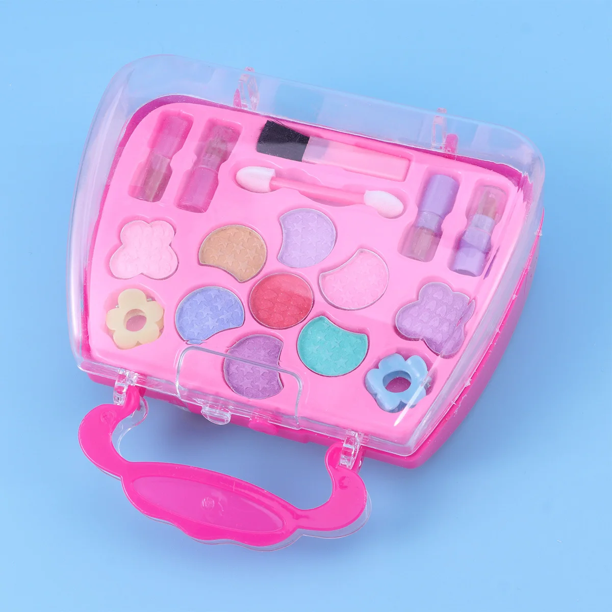 Kinder Make-up Set Kinder Mädchen Make-up Fall Waschbar Pretend Play Reise Kit Kunststoff Schönheit Salon Eitelkeit Box Für Kinder