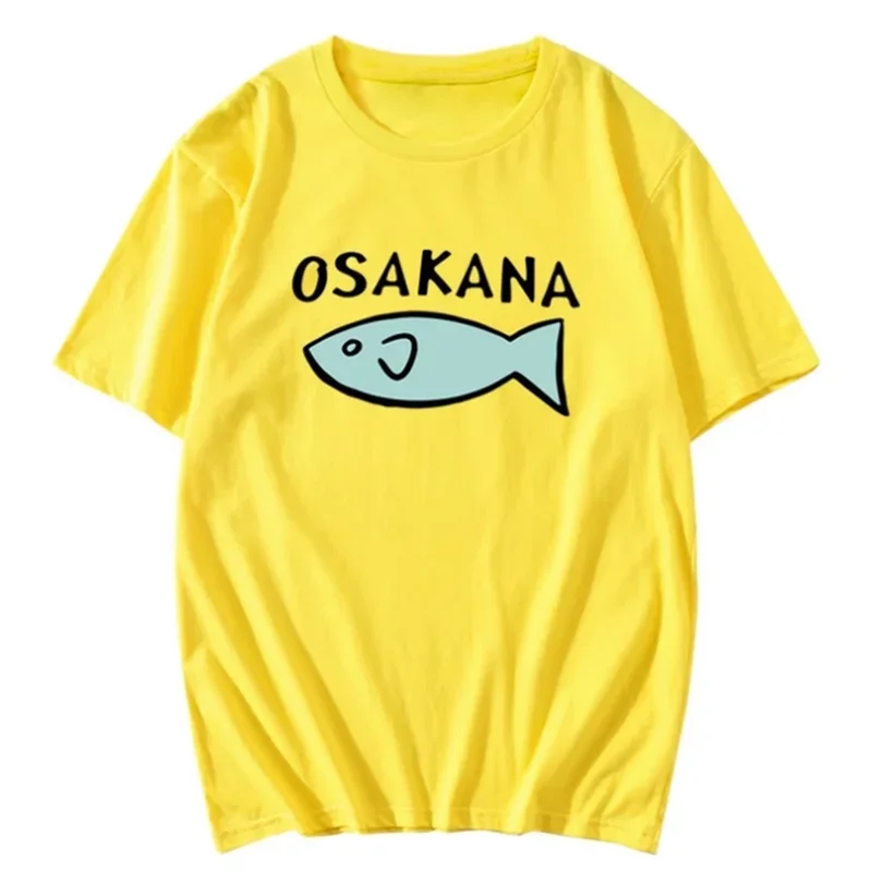 Unisex anime cos kinako Osakana cotton T-shirt tee T shirt top