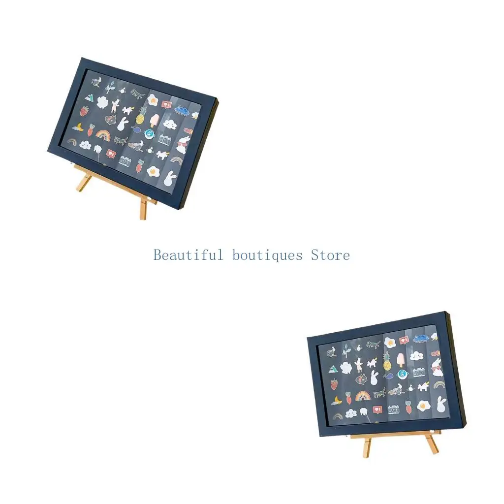 U4LF Sophisticated Cushioned Badge Storage Constructed From Leather And Base