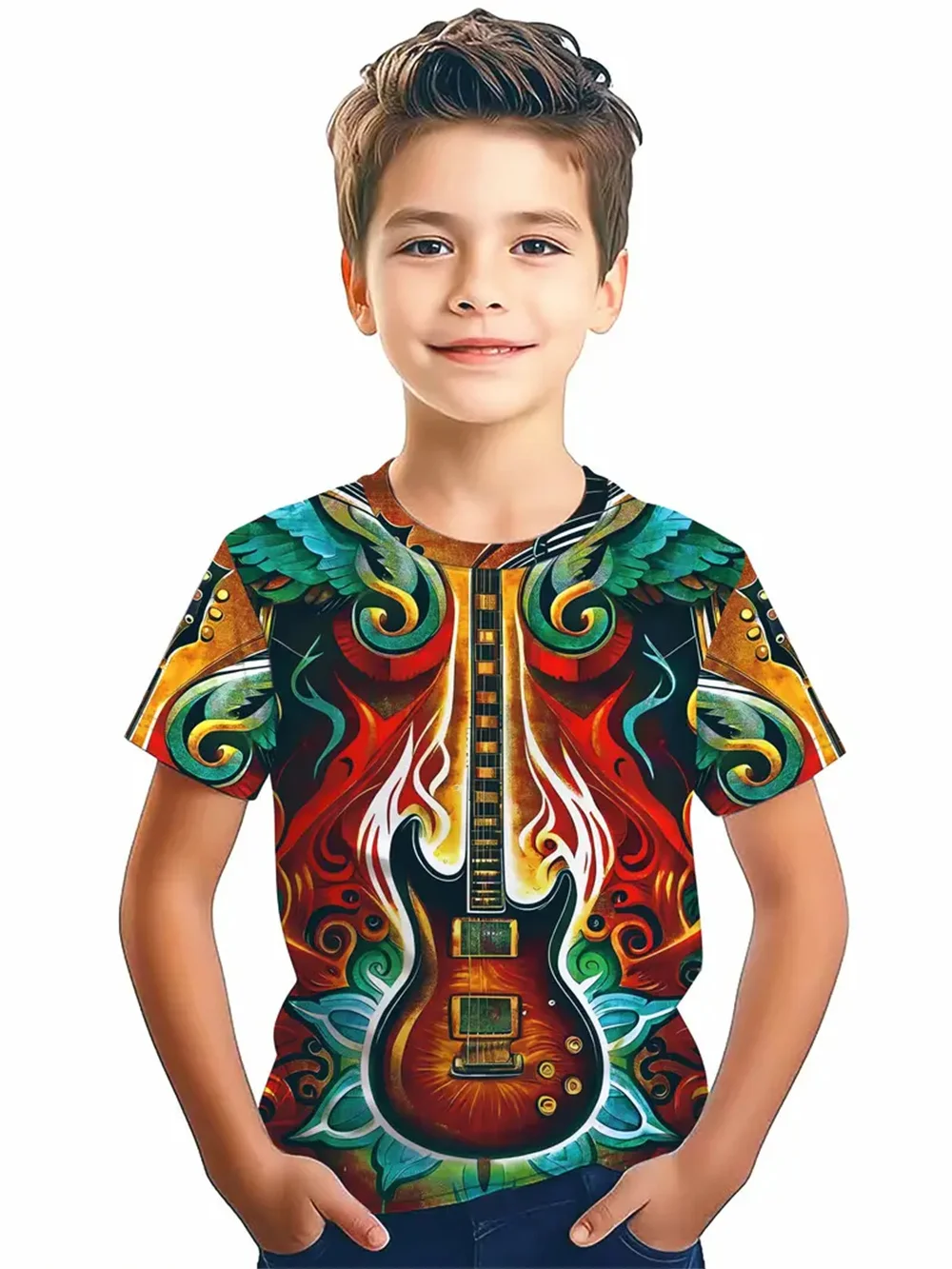 Boy Clothes Short Sleeve Tees Boys Clothes 3d Print Children's Clothing Fashion Graphic T Shirts Casual Baby T-Shirts image 3