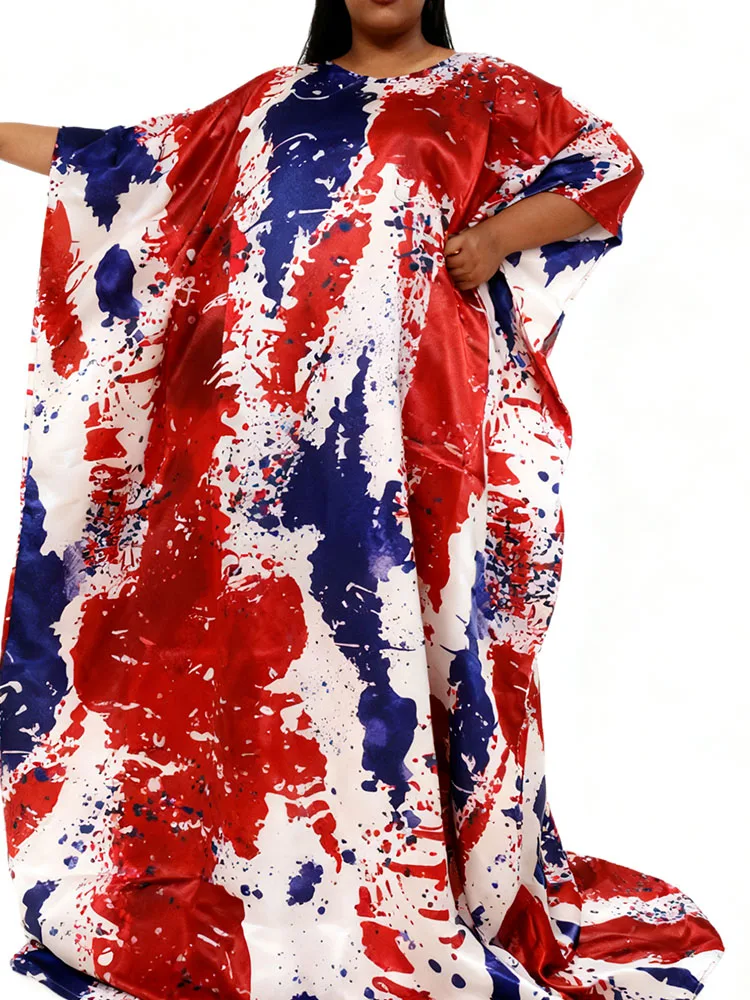 

Африканские женские платья Boubou с принтом Анкара Рамадан, традиционные платья для свадебной вечеринки, зеленые с сакрафным парчовым халатом Boubou Dashiki