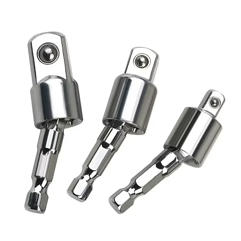 

360 ° Электрическая дрель, воздушная отвертка, универсальный адаптер, шестиугольная ручка с квадратной головкой, поворотный адаптер, соединительный стержень, инструмент