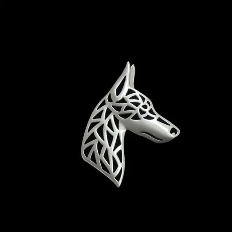 Doberman Profile Brooch