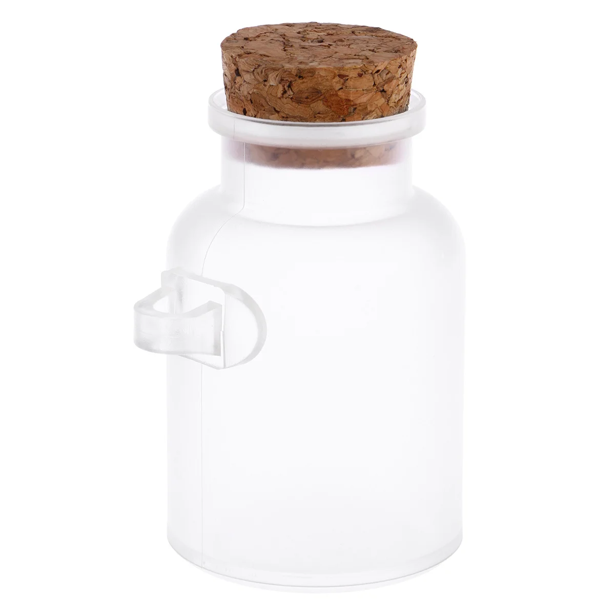 

200G Empty ABS Plastic Bath Salt Powder Bottle Jar Pot Wooden Cork Spoon Spice Storage DIY Cream Mask Portable Bottle