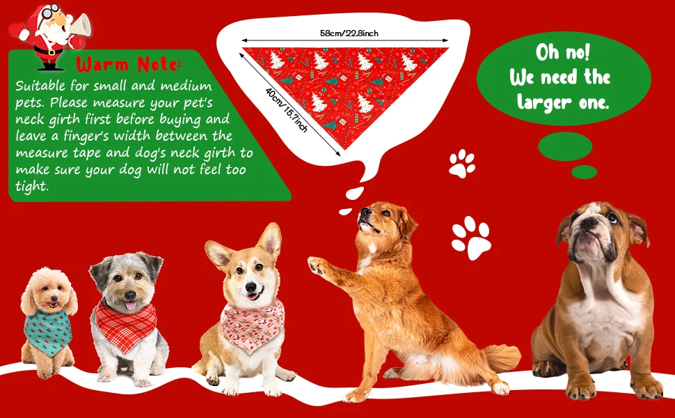 20 Stück Weihnachten Hund Bandana Thanksgiving Hund Dreieck Schals Halloween Hundelätzchen Bandanas für Hundeaccessoires – Detail 6