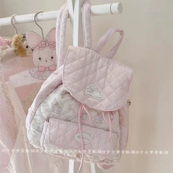 Pink Girl printing Bag Cute  Schoolbag Student Birthday Gift New Japanese Cartoon Pink Backpack Book Bags