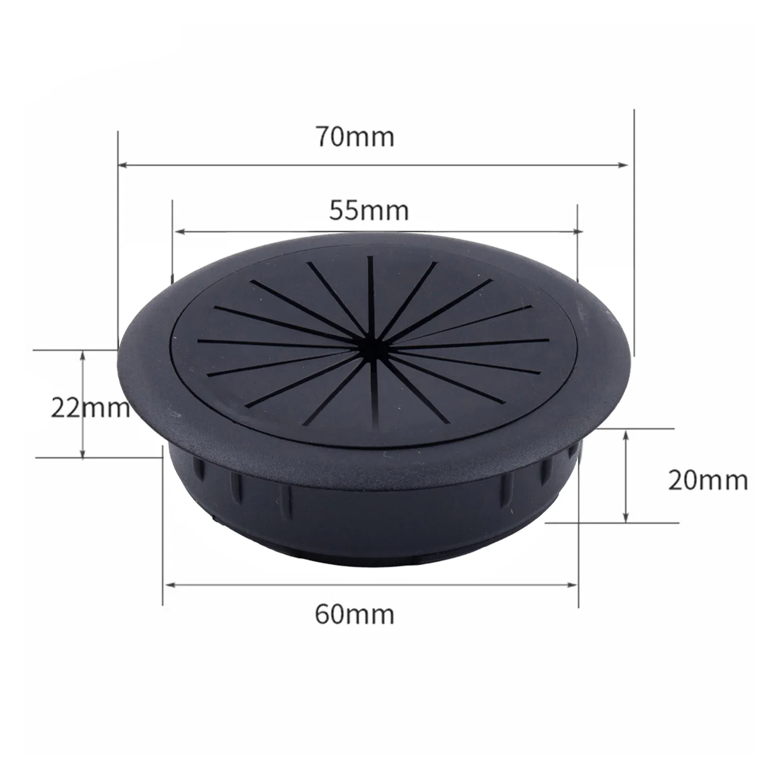 

Threading Box Cover Desktop Cable Box Hardware Offices Black Desk Cord Grommet For Computer Desks Wire Hole Cover 1pc