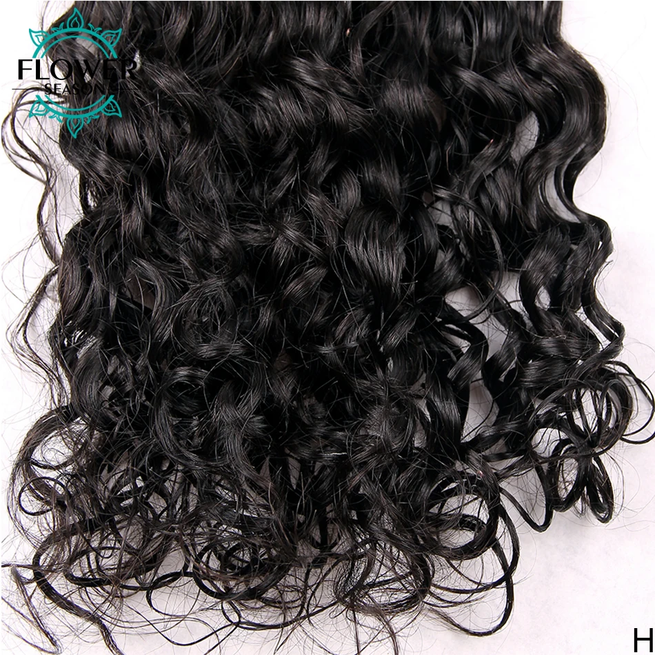 Extensiones de cabello humano ondulado y mojado, mechones de cabello indio a granel para trenzas sin trama, 1/3/4 piezas