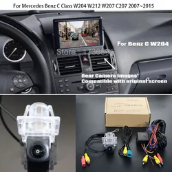 Car Rear View Camera For Mercedes Benz MB C Class W204 W212 W207 C207 2007~2015 BackUp Reverse Camera Original Screen Compatible