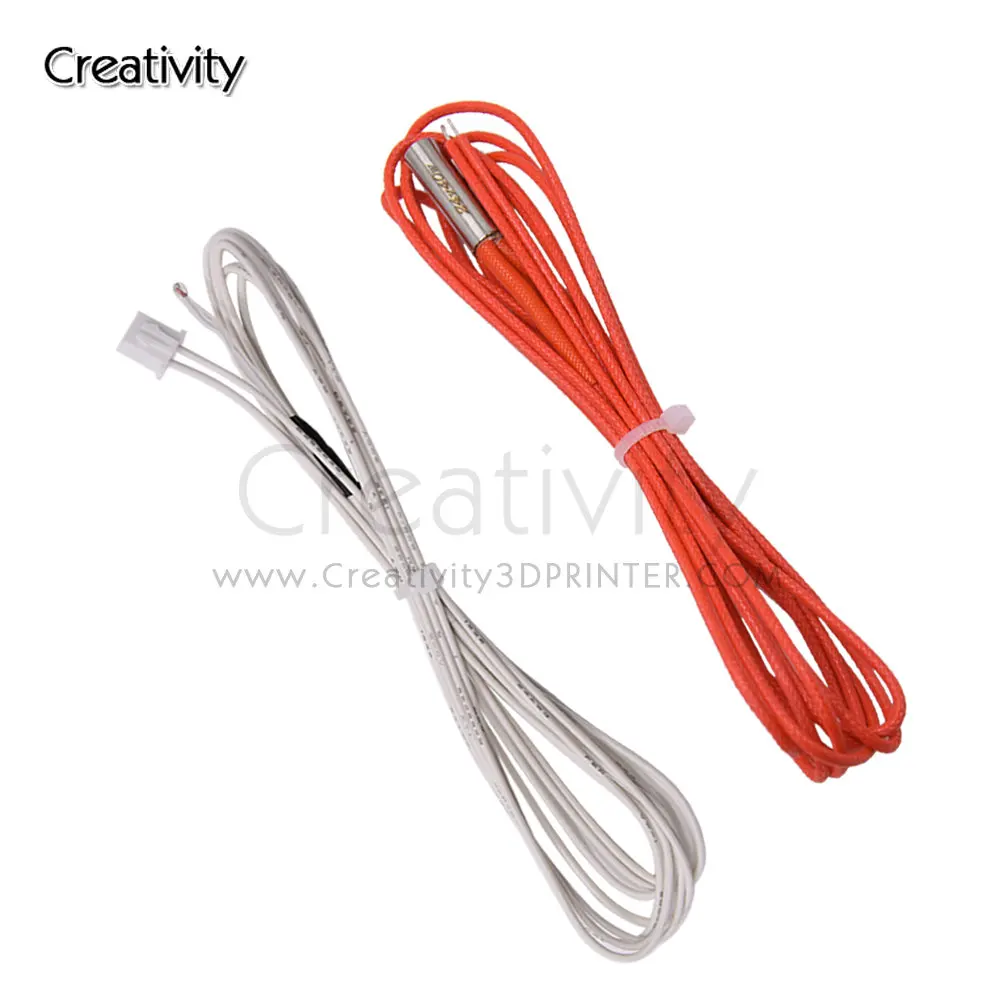 1PC 100K thermistor NTC 3950 12V/24V 40W Cartridge Heater for Cr10 cr10s Ender3V2 Ender3 Hotend kit 3dprinter parts