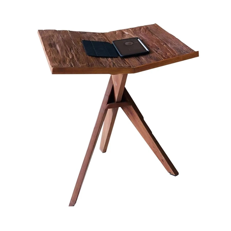Reading solid wood wabi-sabi wind reading book newspaper rack