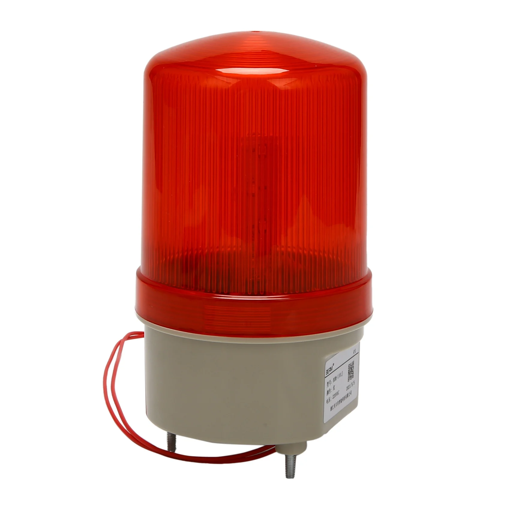 Industrial Flashing Sound Alarm Light,BEM-1101J 220V Red LED Warning Lights Acousto-Optic Alarm System Rotating Light Emergency